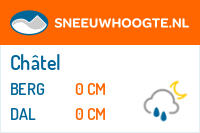 Recente sneeuwhoogte chatel