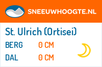 Recente sneeuwhoogte ortisei st ulrich