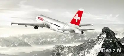 Wintersport vliegtuig